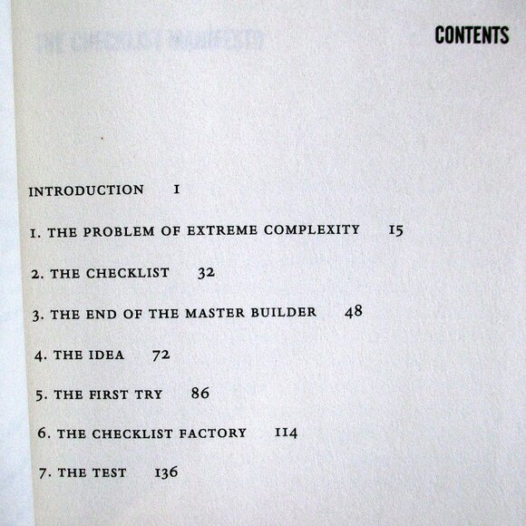 Book - The Checklist Manifesto: How to Get Things Right, by Atul Gawande - Picture 2 of 12